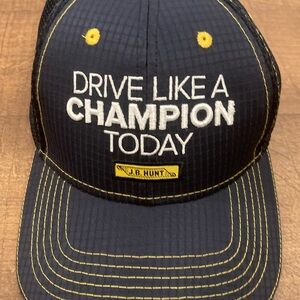 J.B. Hunt Navy/Yellow Trucker Hat Mesh NEW